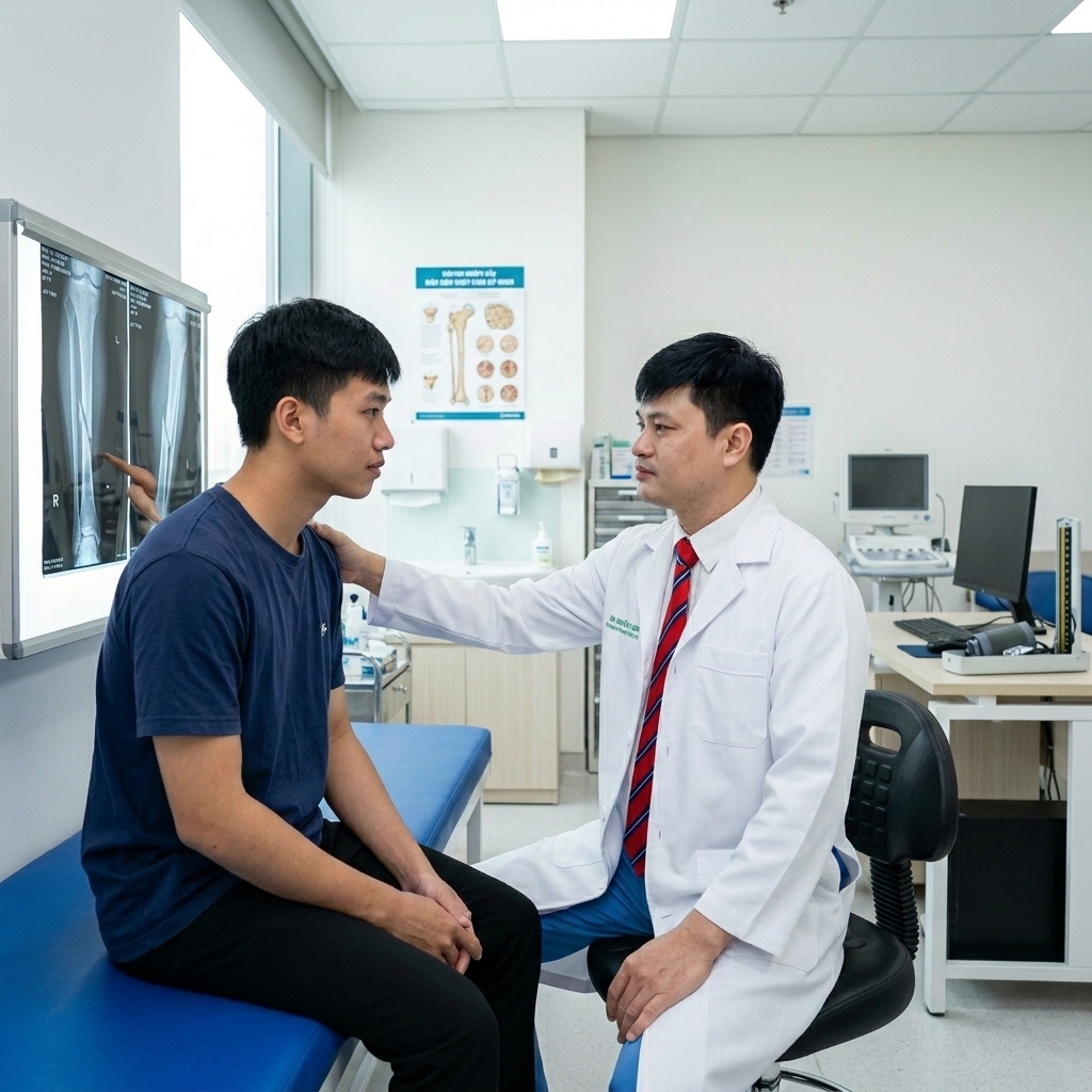 Thăm khám chẩn đoán X-quang xương chân